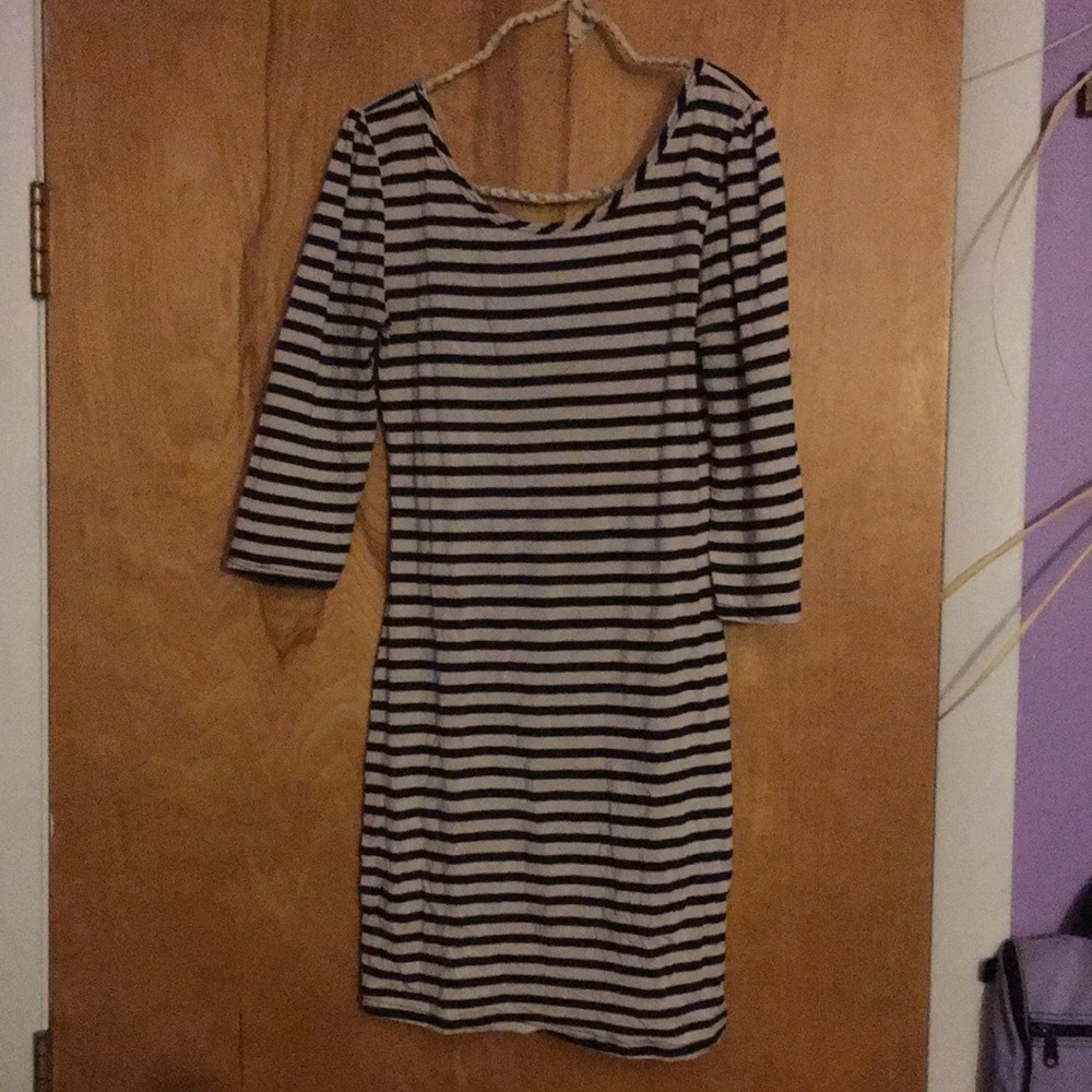 Foreign Exchange Stripped Bodycon Dress